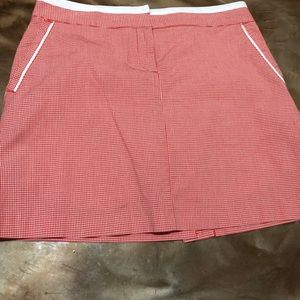 Izod gingham golf skort